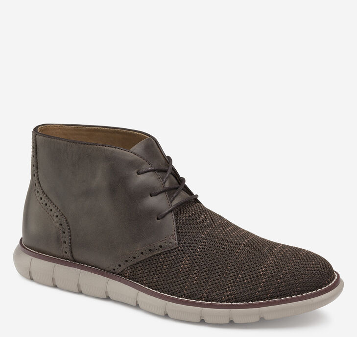 Johnston & Murphy Holden Knit Chukka Stövlar Herr - MörkBruna Stövlar [GN1638297]